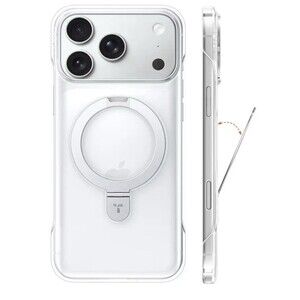 TORRAS Ostand Slim for iPhone 17 Pro Case Clear Magnetic Stand